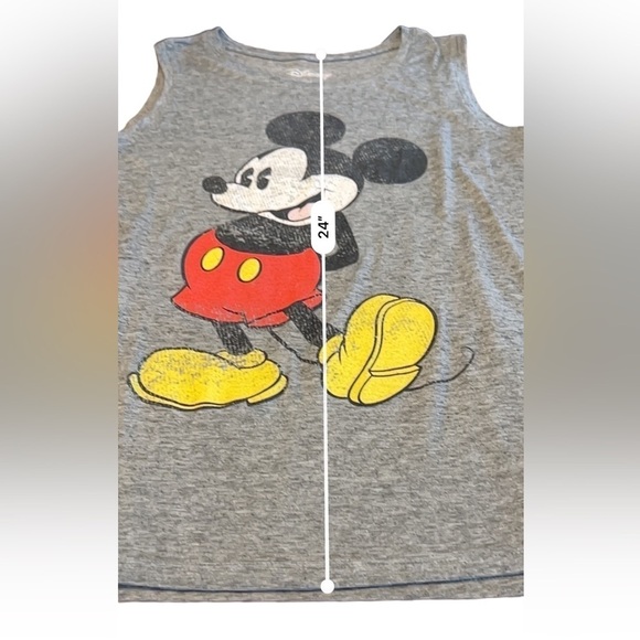DISNEY Mickey Mouse Muscle Tank Top Women’s Size Medium - Picture 8 of 9